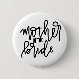 Mother of the Bride Calligraphy 2¼ Inch Button