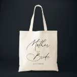 Mother Of The Bride Chic Script  Tote Bag<br><div class="desc">Mother of the Bride gift features moder script handwriting calligraphy.</div>