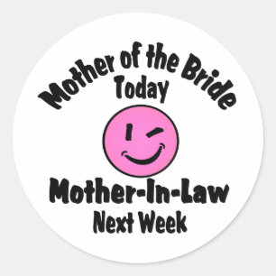 Mother of the Bride Classic Round Sticker