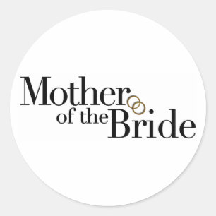 Mother Of The Bride Classic Round Sticker