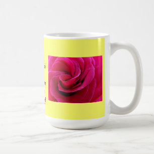Mother of the Bride Coffee Mug Pink Rose Flowers