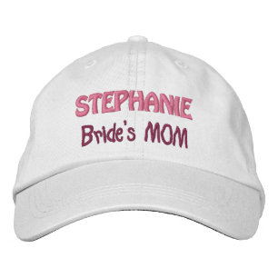 MOTHER of the BRIDE Custom Name WHITE A07C Embroidered Hat