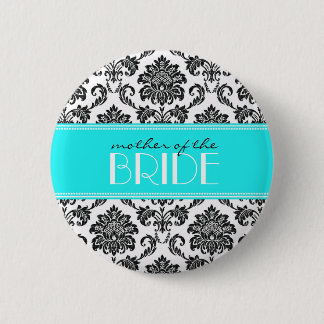 Mother Of The Bride Damask Button