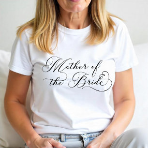 Mother of the Bride – Elegant Script Bridal Party Tri-Blend Shirt