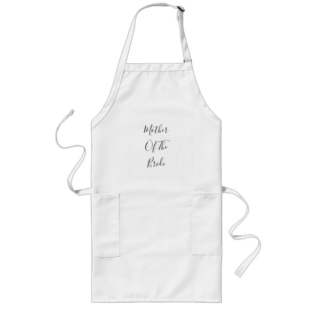 Mother Of The Bride Elegant Wedding Gift 2023 Long Apron (Front)