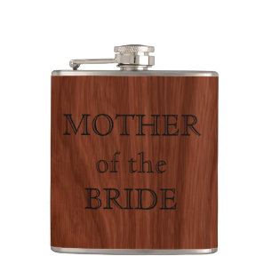 Mother of the Bride   Elegant Wedding Party Hip Flask
