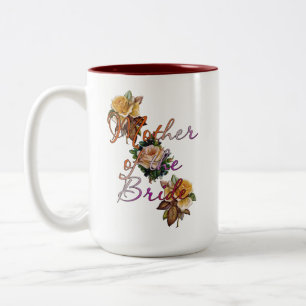 Mother Of The Bride Floral Two-Tone Coffee Mug