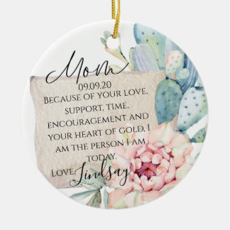 Mother Of The Bride Gift Ceramic Tree Decoration