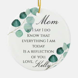 Mother Of The Bride Gift Ceramic Tree Decoration