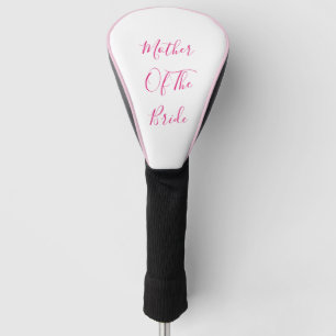 Mother Of The Bride Gift Wedding Favour Pink White Golf Head Cover