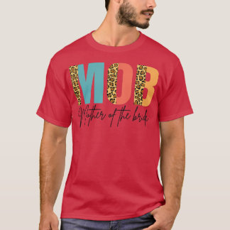Mother Of The Bride Half Leopard Print Wedding Ann T-Shirt