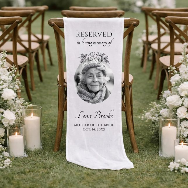 Mother Of The Bride In Loving Memory Wedding Short Table Runner (Creator Uploaded)