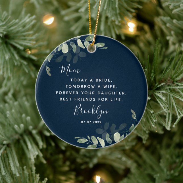Mother of the Bride Keepsake  Ceramic Ornament (Tree)