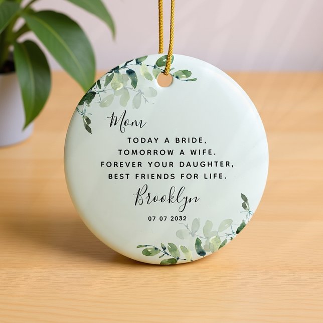 Mother of the Bride Keepsake  Ceramic Tree Decoration (Creator Uploaded)