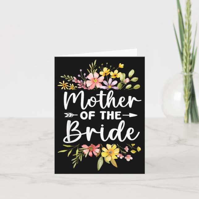 Mother Of The Bride Loved First Bride And Groom Card (Front)