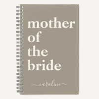 Mother of the Bride Minimalist Modern Name Taupe