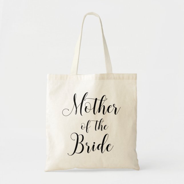 Mother of the bride. Minimalist wedding script Tote Bag (Front)