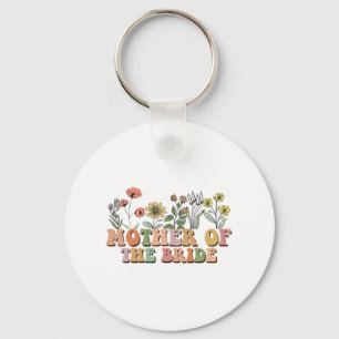Mother Of The Bride Mum Retro Bachelorette Party W Key Ring