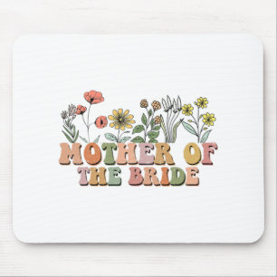 Mother Of The Bride Mum Retro Bachelorette Party W Mouse Pad