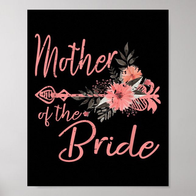 Mother Of The Bride Mum Wedding  Poster (Front)
