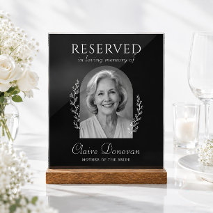 Mother Of The Bride Photo Reserved Wedding Acrylic Sign