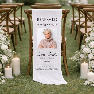 Mother Of The Bride Photo Reserved Wedding Short Table Runner