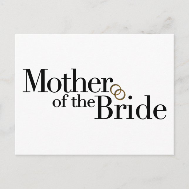 Mother Of The Bride Postcard (Front)