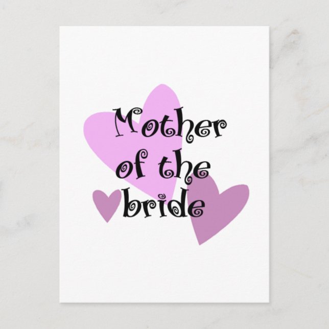 Mother of the Bride Postcard (Front)