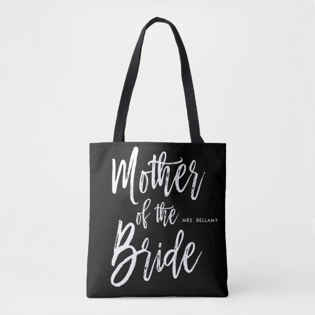 Mother of the Bride | Script Style Custom Wedding Tote Bag (Front)
