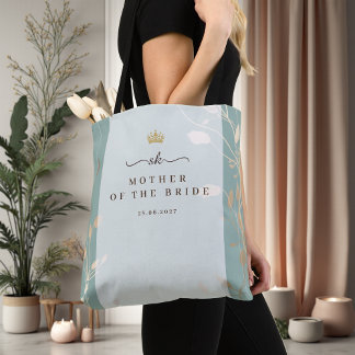 Mother of the Bride Tote | Sage Green & Gold Bag