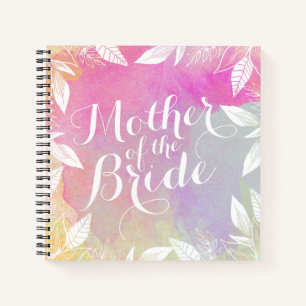 Mother of the Bride Watercolor Guestbook Notebook