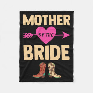 Mother Of The Bride Wedding Bachelorette Cowboy Bo Fleece Blanket