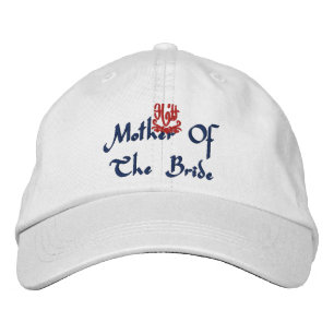 Mother Of The Bride Wedding I White Embroidered Hat