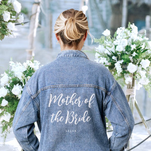 Mother of the Bride Wedding Personalised Denim Jacket