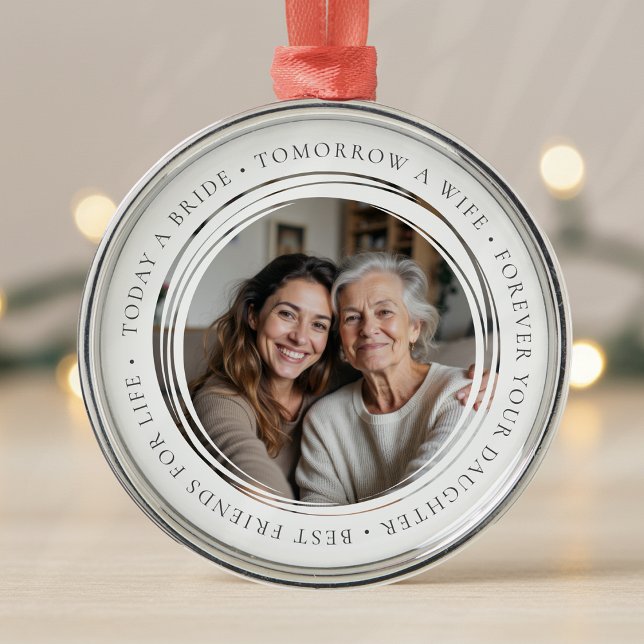 Mother of the Bride Wedding Photo Keepsake Metal Tree Decoration (Creator Uploaded)