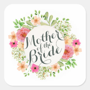 Mother of the Bride Wedding Sticker Seal