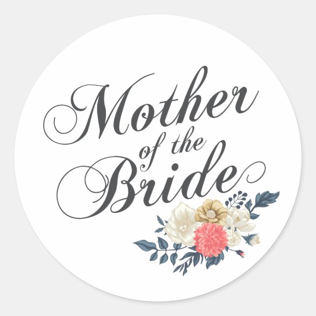 Mother of the Bride Wedding | Sticker Seal (Front)