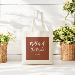 Mother of the Bride Wedding Terracotta Tote Bag