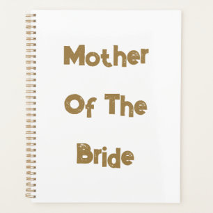 Mother Of The Bride Weddings Gold White Gift Favou Planner