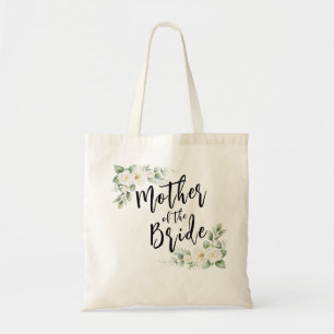 Mother of the Bride white roses Customisable Tote Bag