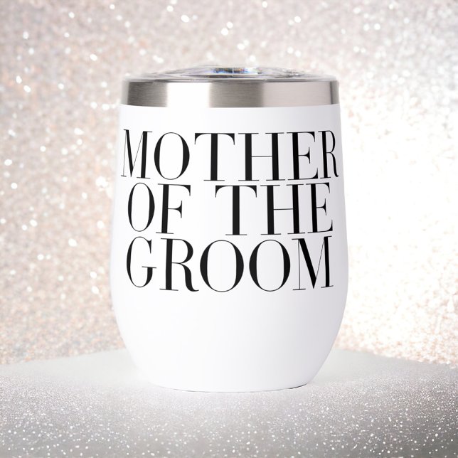 Mother of the Groom Black Modern Elegant Custom  (Creator Uploaded)