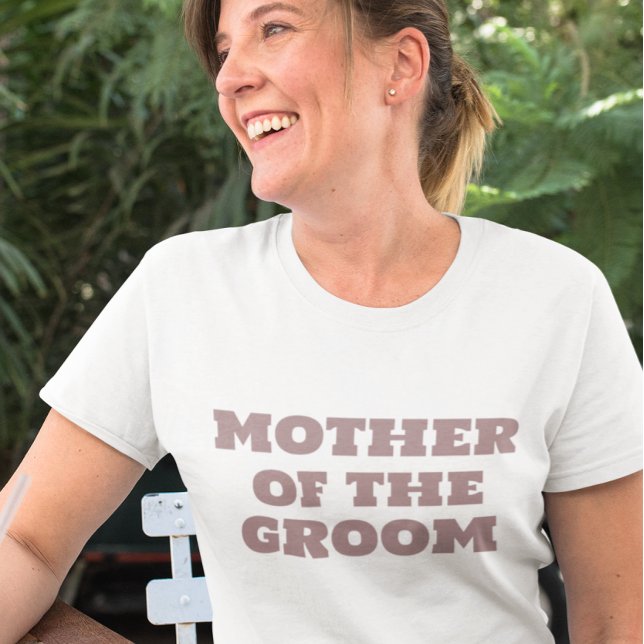Mother of the GROOM  Black Wedding T-Shirt (Creator Uploaded)