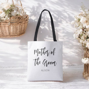 Mother of the Groom Black White  Tote Bag