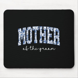 Mother of The Groom Blue Floral Toile Matching Mouse Pad