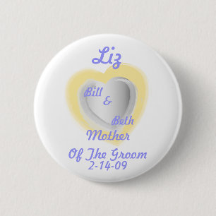 Mother Of The Groom Button-Customise 6 Cm Round Badge