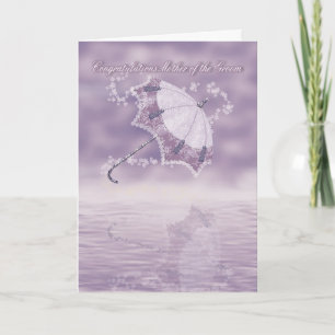 Mother of the Groom Congratulations card with flow