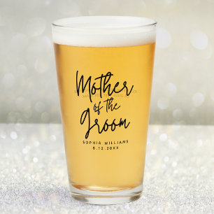 Mother of the Groom Custom Wedding Glass