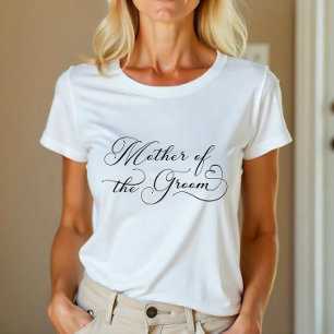 Mother of the Groom – Elegant Script Bridal Party Tri-Blend Shirt