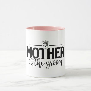 Mother of the Groom Flowing Script Personalised Mug