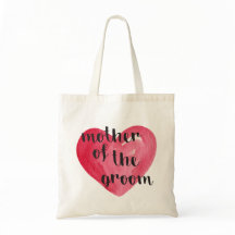 Mother of the Groom Heart Tote